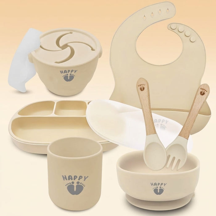 Ensemble de Repas Silicone — 9 Pièces
