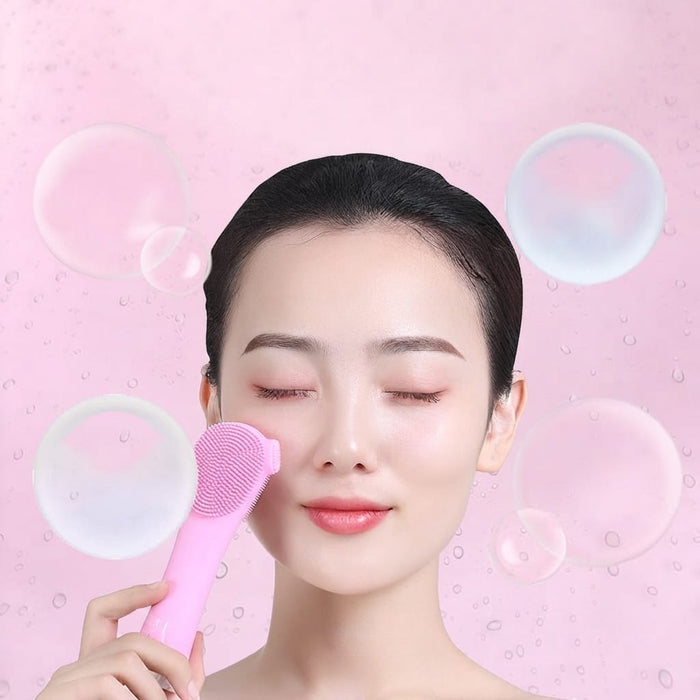 Nettoyant Facial Électrique à Long Manche et Nettoyeur de Pores