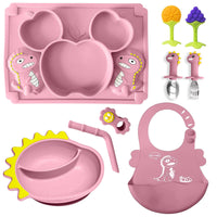 Set de Repas en Silicone Dinosaure