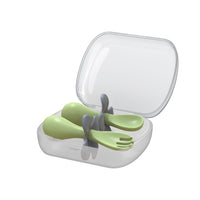 Ensemble de Fourchette et Cuillère d'Apprentissage pour Bébé en Silicone