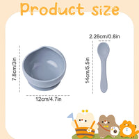 Bols à Ventouse en Silicone — Lot de 2