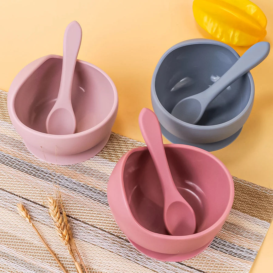 Bols à Ventouse en Silicone — Lot de 2