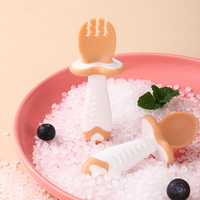 Ensemble de Cuillère et Fourchette pour Bébé avec Manche Court