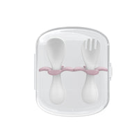 Ensemble de Fourchette et Cuillère d'Apprentissage pour Bébé en Silicone