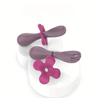 Ensemble de Fourchette et Cuillère d'Apprentissage pour Bébé en Silicone